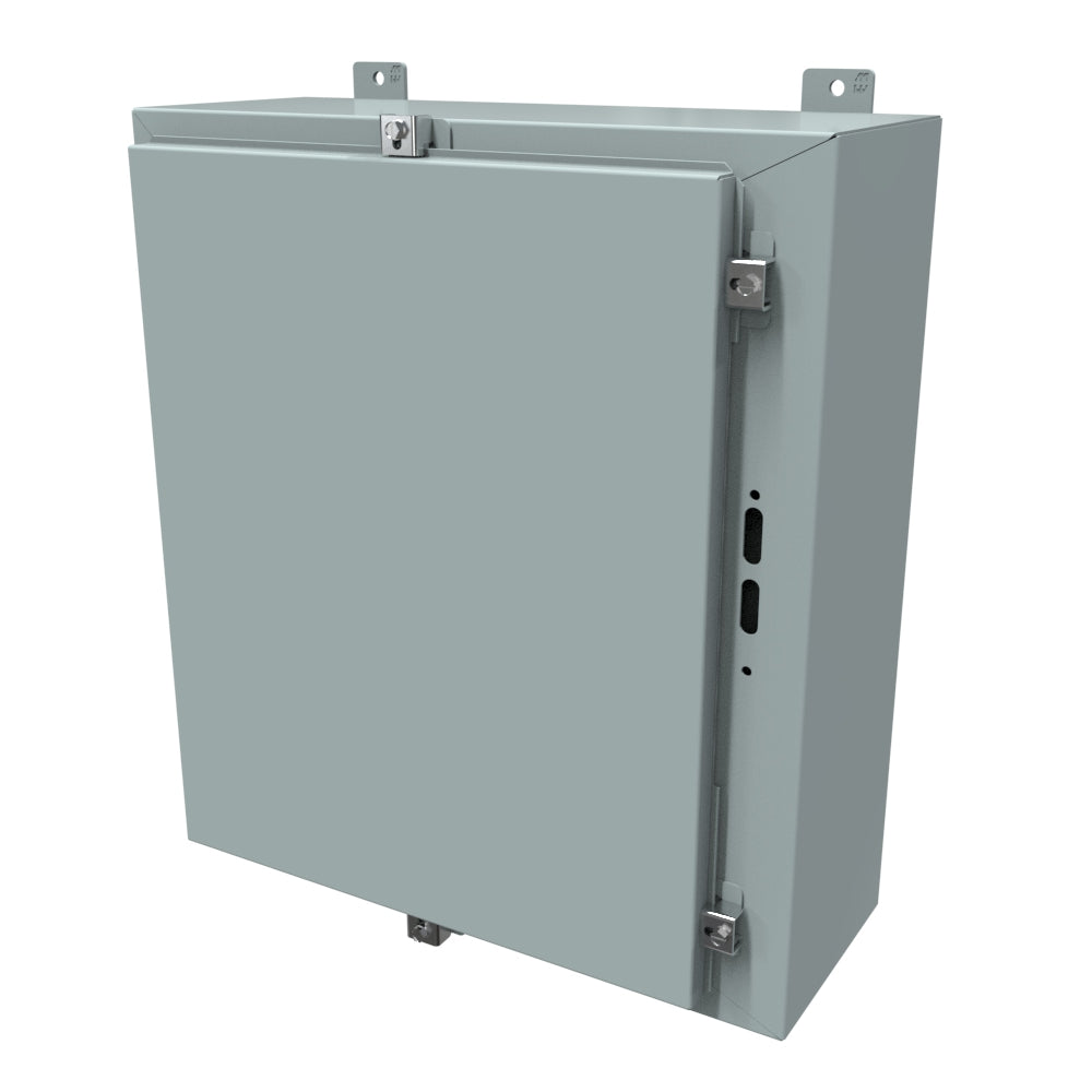 Hammond 1447SN4B8 N4 Disconnect Enclosure w/Panel - 24" x 21.38" x 8" - Steel/Gray
