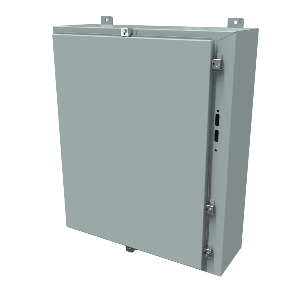 Hammond 1447SN4E8 N4 Disconnect Enclosure w/Panel - 30" x 25.38" x 8" - Steel/Gray