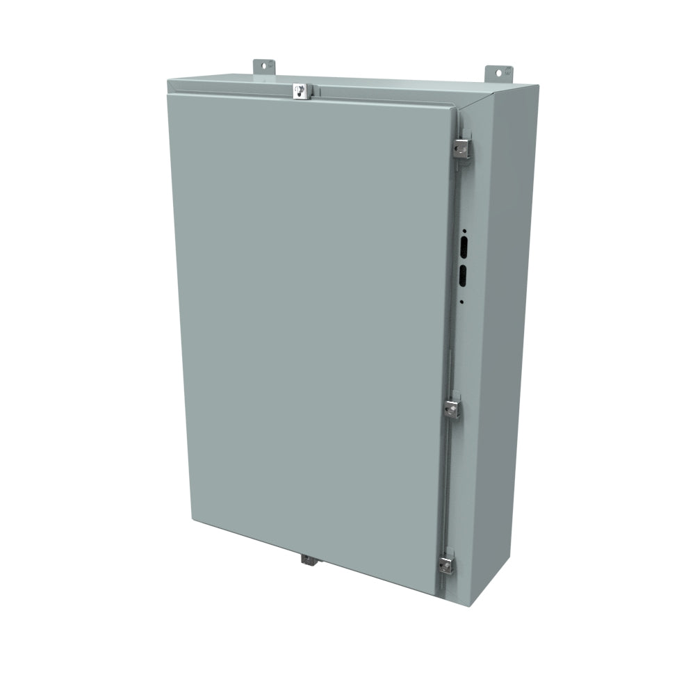 Hammond 1447SN4F8 N4 Disconnect Enclosure w/Panel - 36" x 25.38" x 8" - Steel/Gray