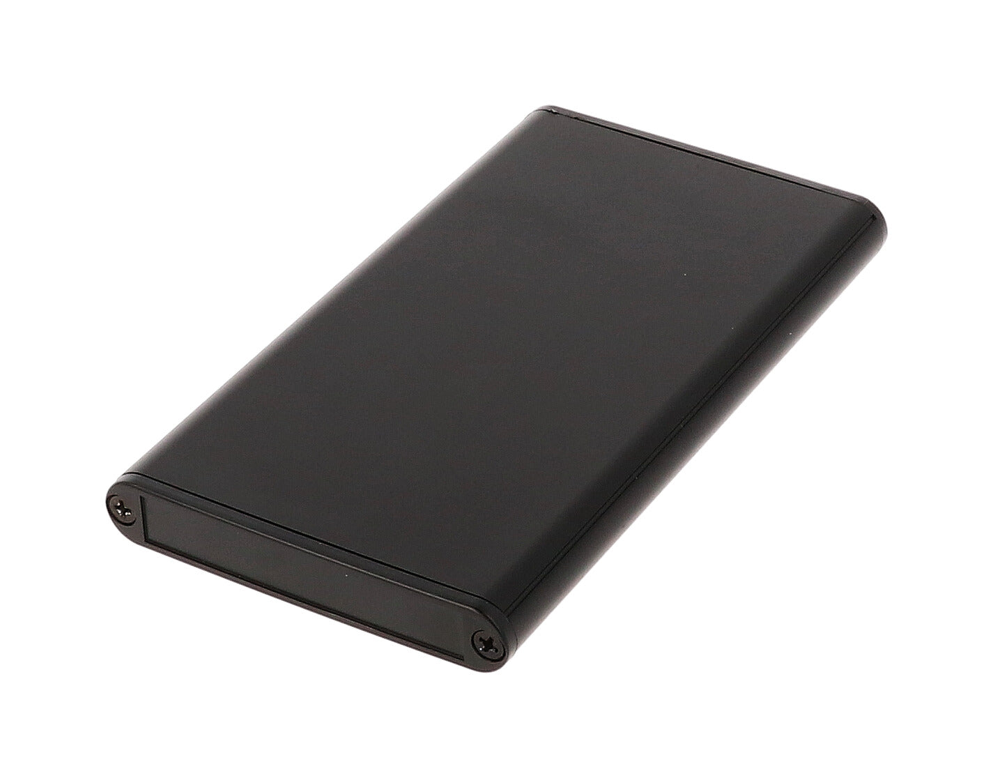 Hammond 1455A1202BK Extruded Aluminum Enclosure, Black with Plastic End Panels 4.72" x 2.76" x 0.47"