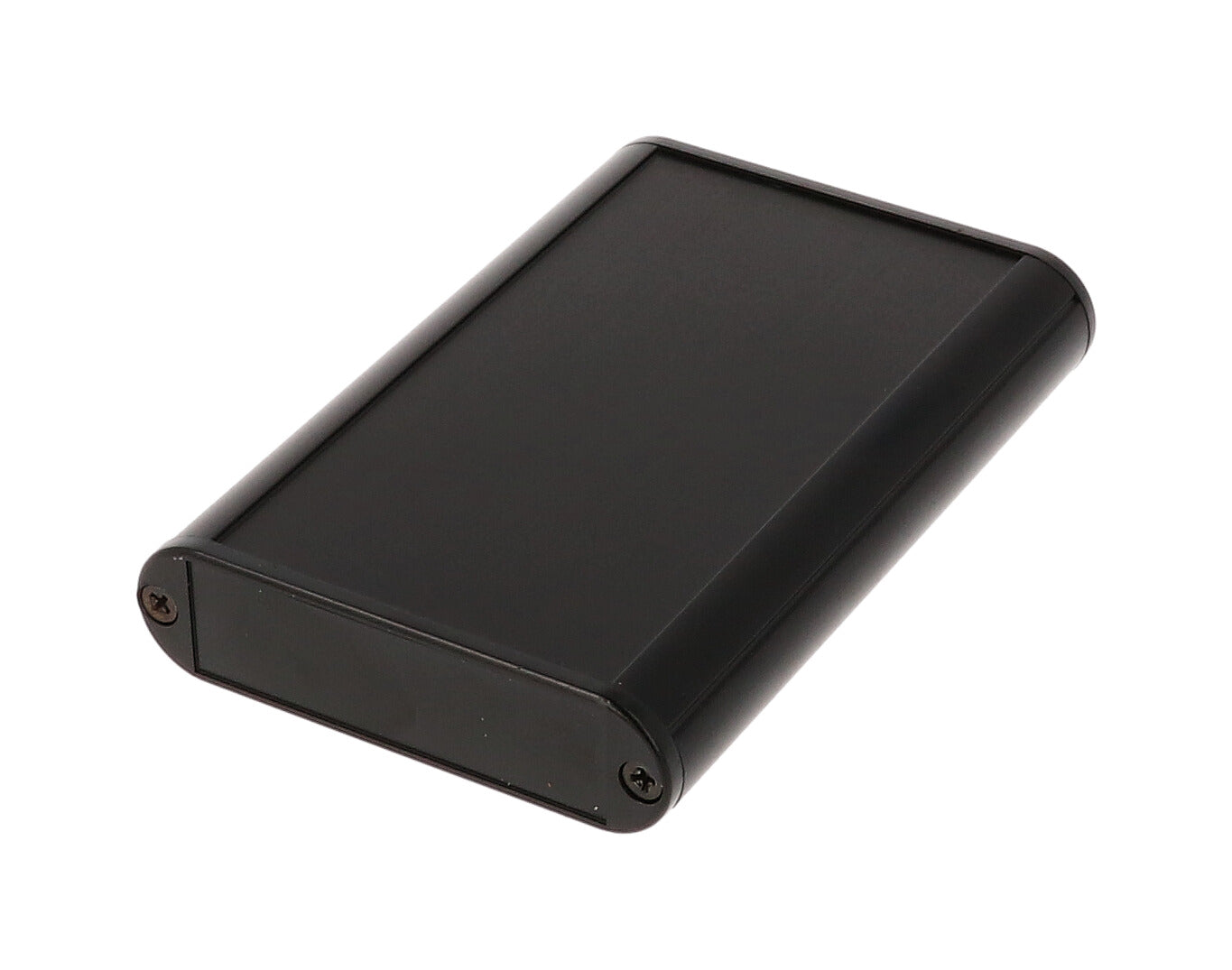 Hammond 1455B1002BK Extruded Aluminum Enclosure, Black with Plastic End Panels 3.94" x 2.83" x 0.75"