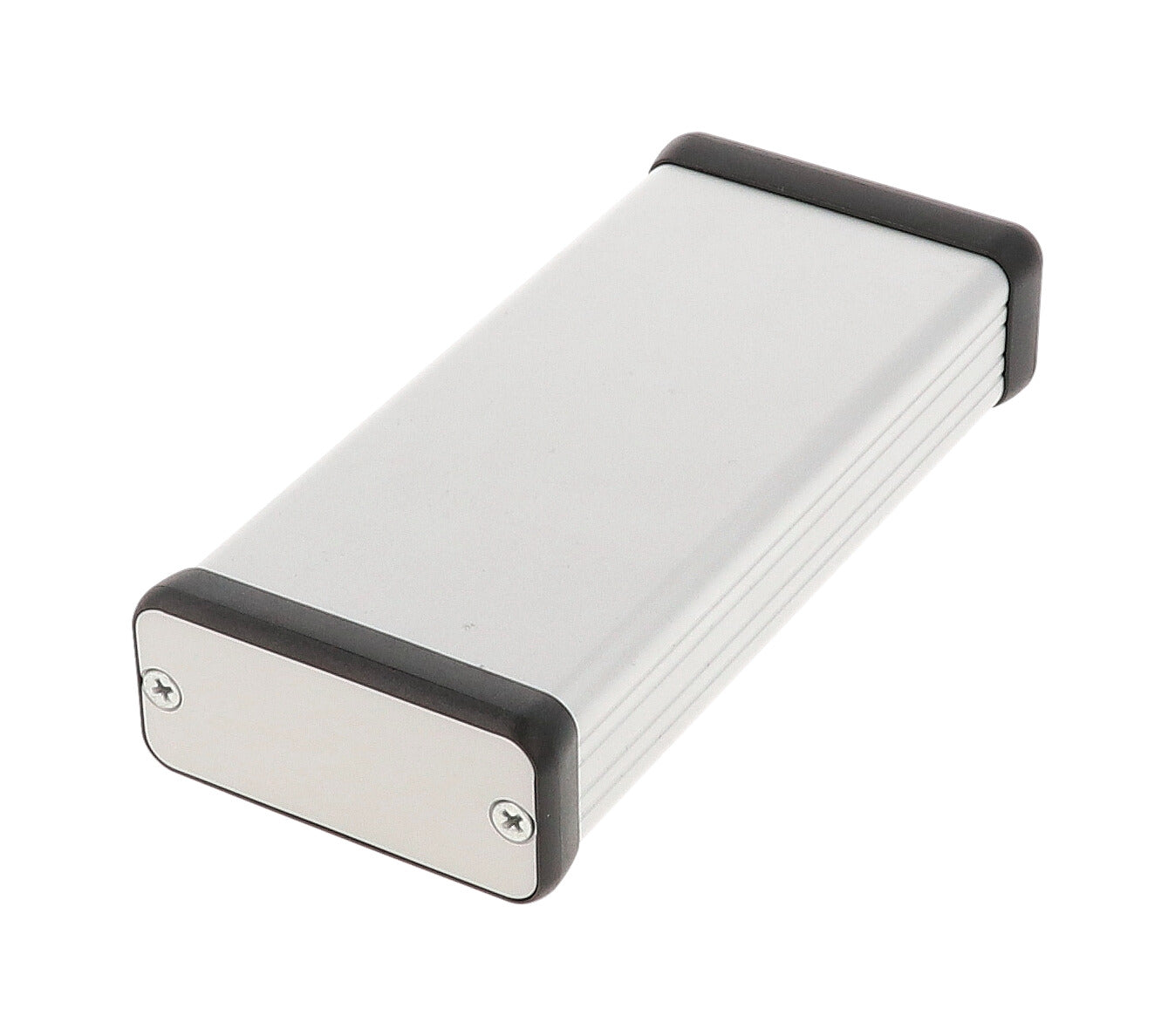 Hammond 1455C1201 Extruded Aluminum Enclosure 4.72" x 2.13" x 0.91" with Metal End Panels