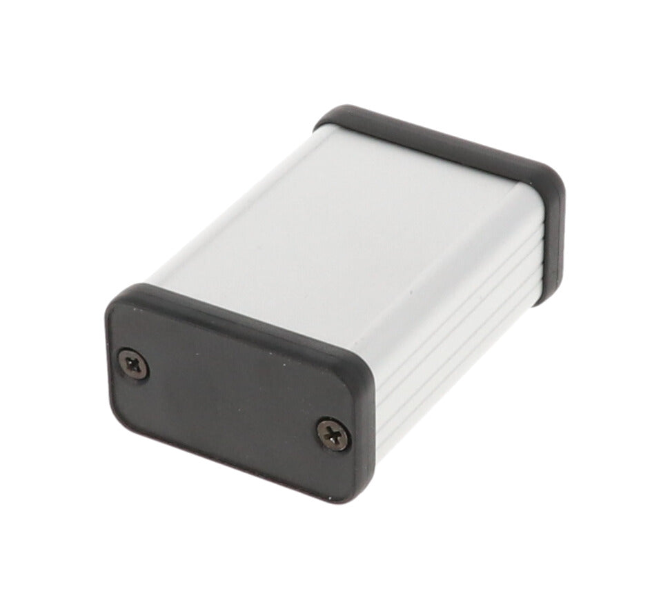 Hammond 1455D602 Extruded Aluminum Enclosure 2.36" x 1.77" x 0.98" with Plastic End Panels