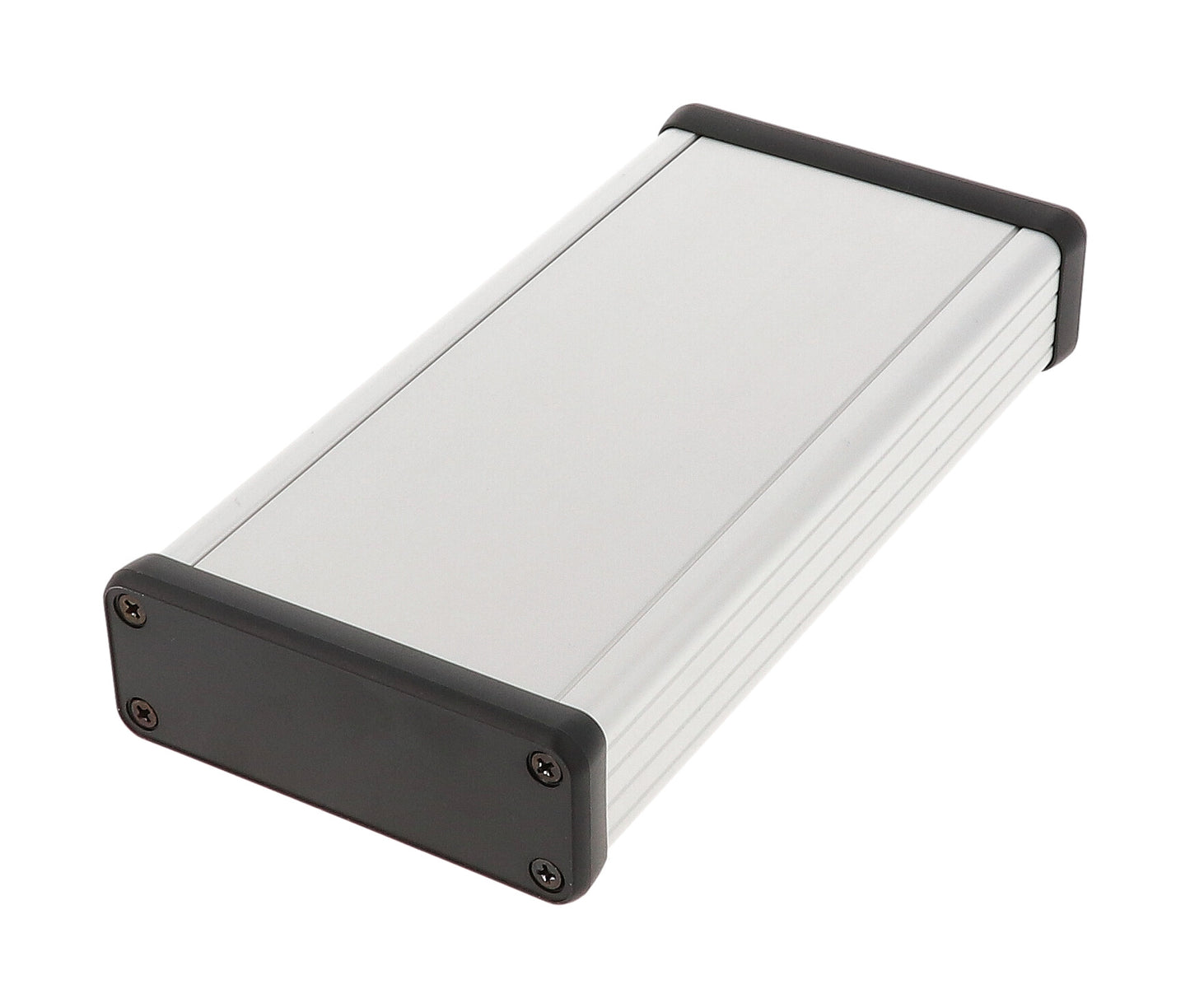 Hammond 1455J1602 Extruded Aluminum Enclosure with Plastic End Panels 6.3" x 3.07" x 1.06"