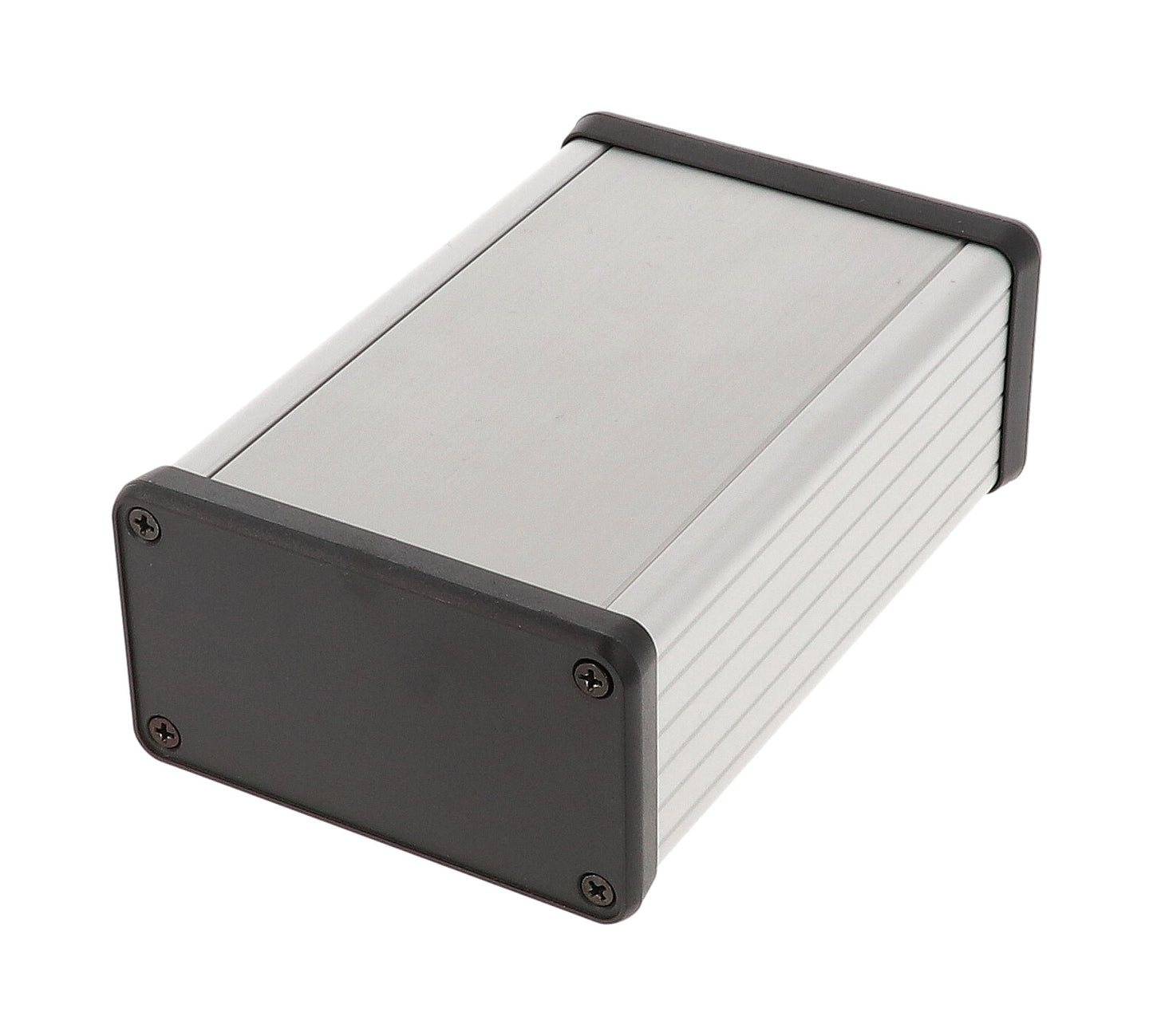 Hammond 1455K1202 Extruded Aluminum Enclosure 4.72" x 3.07" x 1.69" with Plastic End Panels