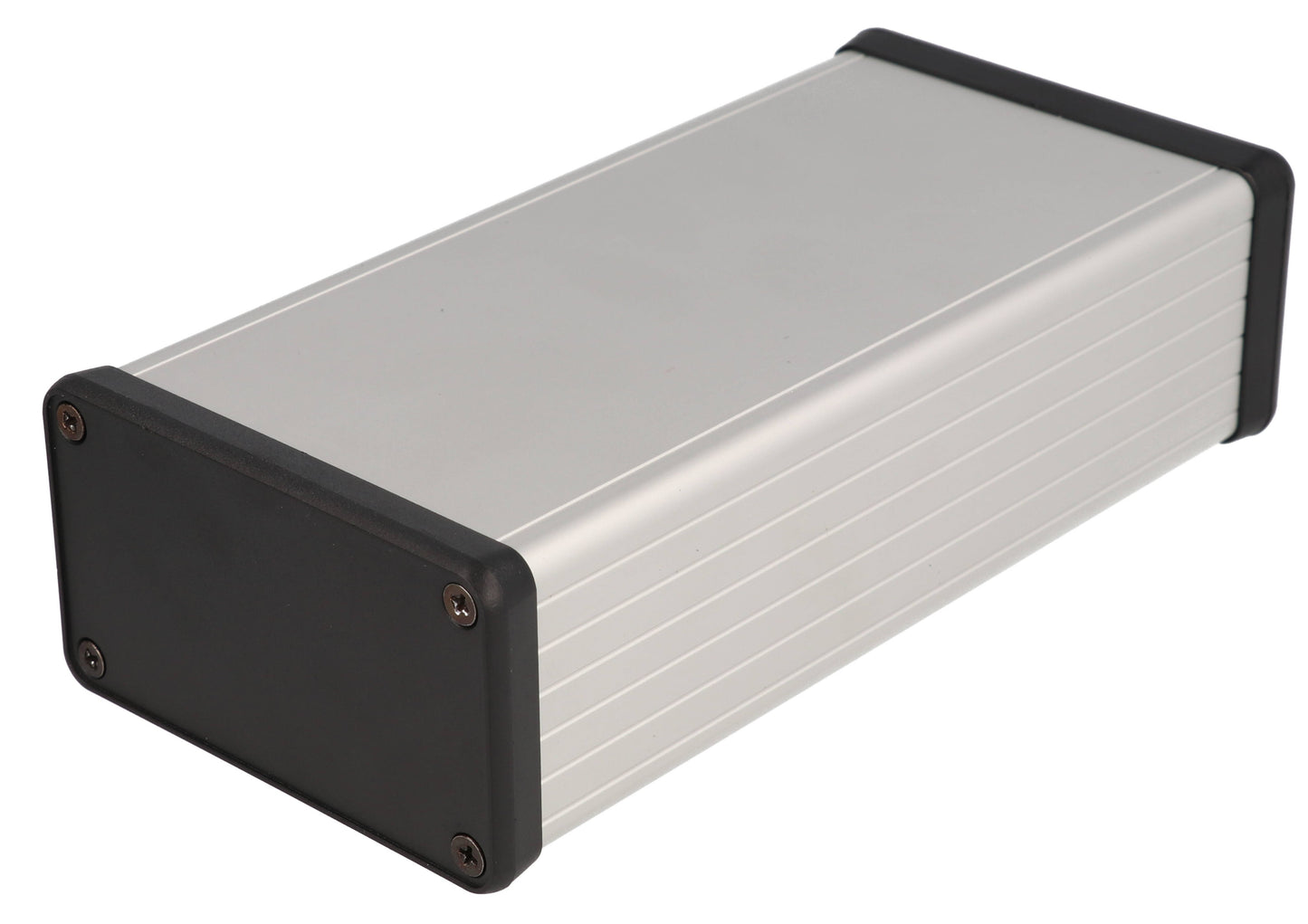 Hammond 1455K1602 Extruded Aluminum Enclosure with Plastic End Panels 6.3" x 3.07" x 1.69"