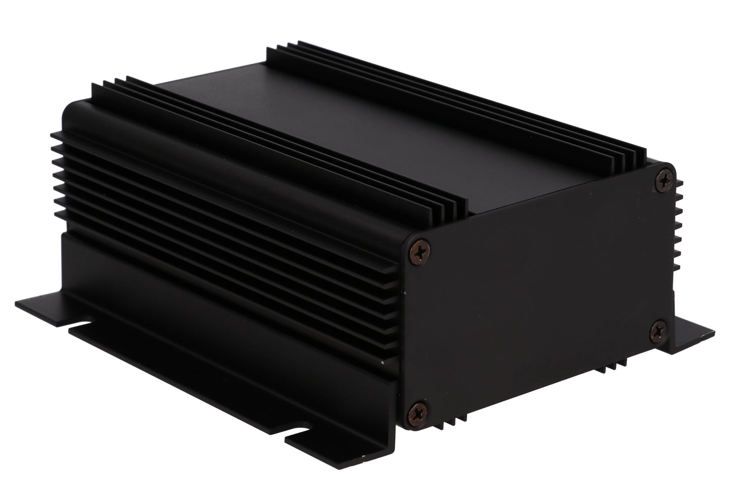Hammond 1455KHD1201BK Heat Dissipating Extruded Aluminum Enclosure with Flange, Black 4.72" x 3.39" x 2.01"