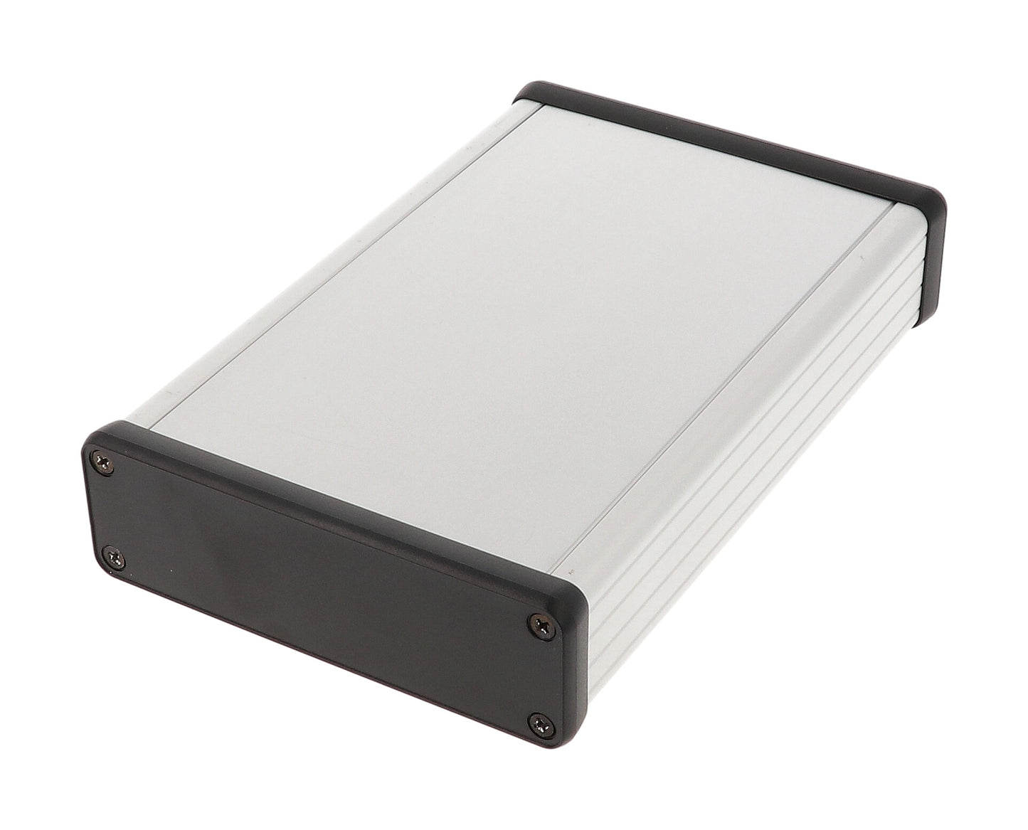 Hammond 1455L1602 Extruded Aluminum Enclosure with Plastic End Panels 6.3" x 4.06" x 1.22"
