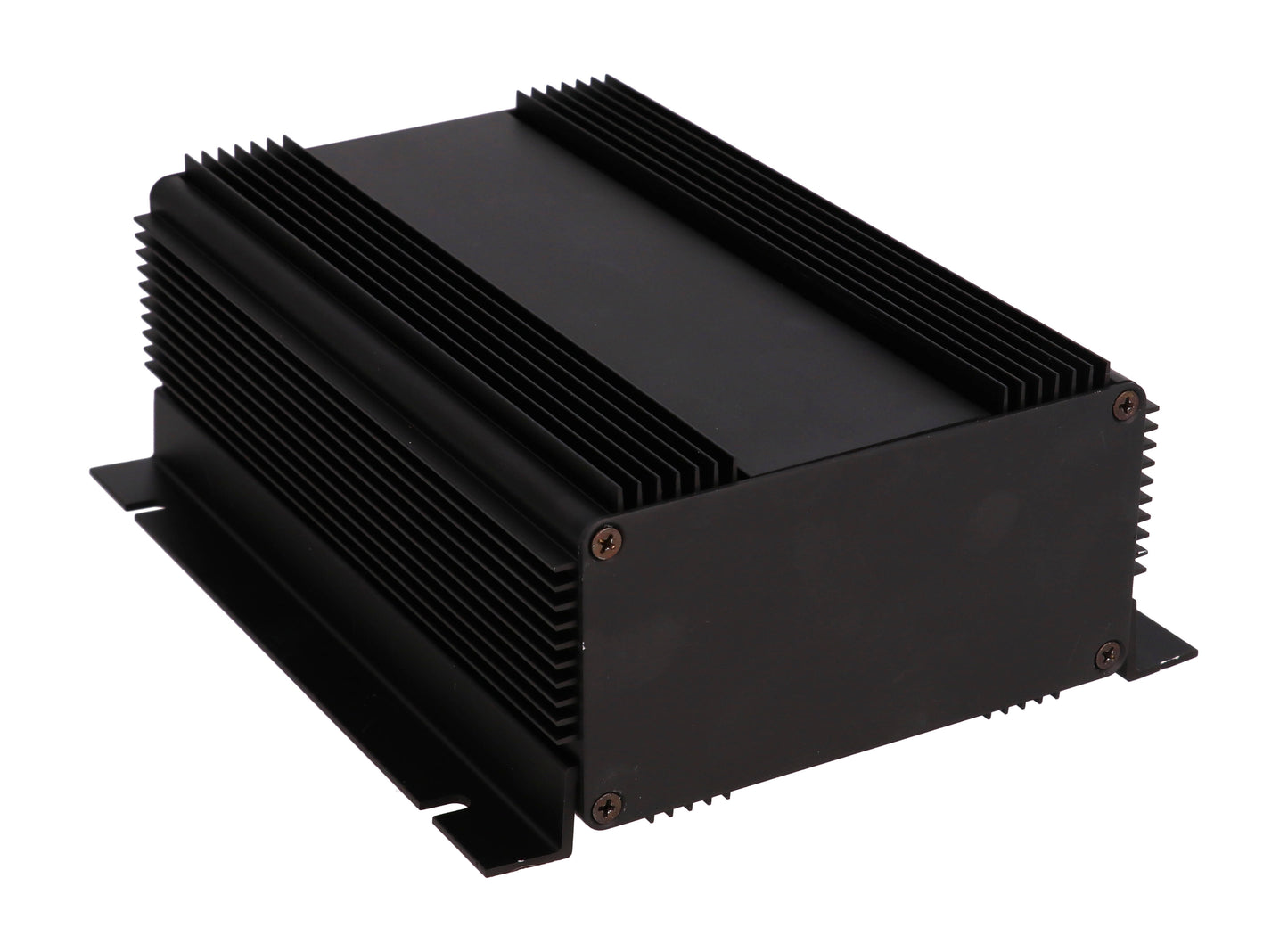 Hammond 1455NHD1601BK Heat Dissipating Extruded Aluminum Enclosure, Black with Flange 6.3" x 4.37" x 2.39"