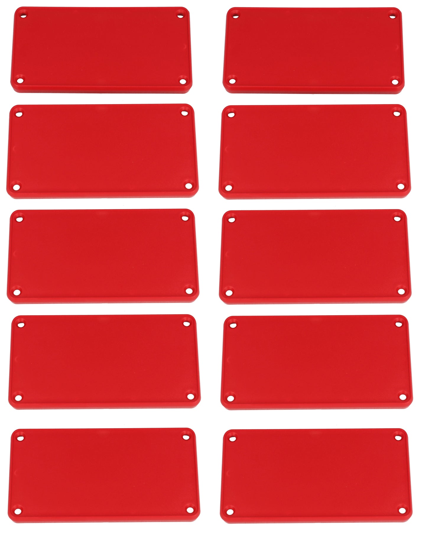 Hammond 1455NPLRED-10 1455 Series Closed Plastic Bezels/End Caps, Red, 10-pack, For 1455N Series Enclosures.