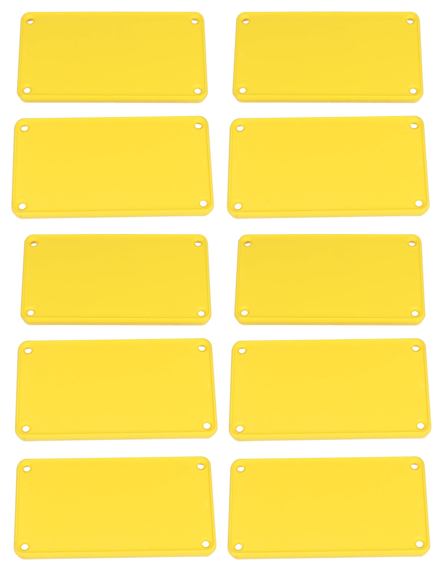 Hammond 1455NPLY-10 1455 Series Closed Plastic Bezels/End Caps, Yellow, 10-pack, For 1455N Series Enclosures.