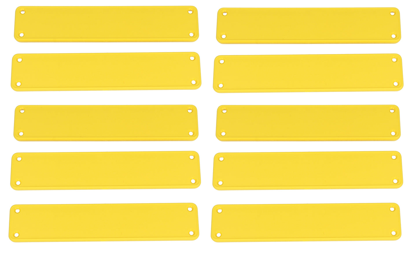 Hammond 1455RPLY-10 1455 Series Closed Plastic Bezels/End Caps, Yellow, 10-pack, For 1455R Series Enclosures.