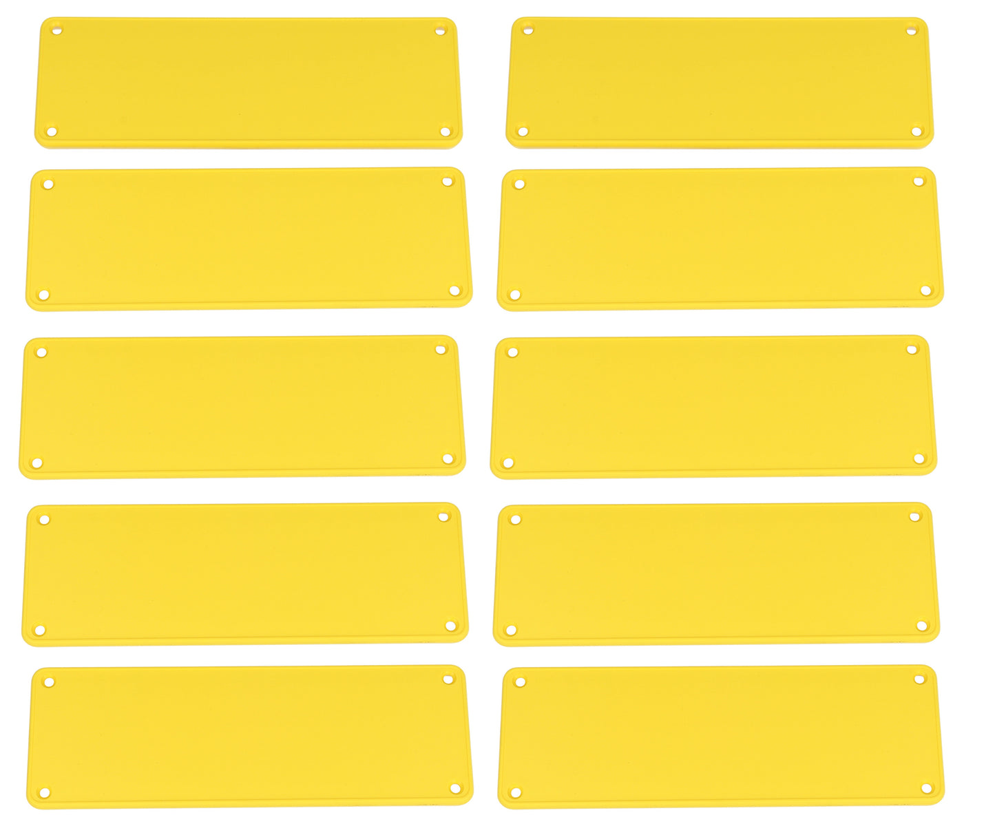 Hammond 1455TPLY-10 1455 Series Closed Plastic Bezels/End Caps, Yellow, 10-pack, For 1455T Series Enclosures.