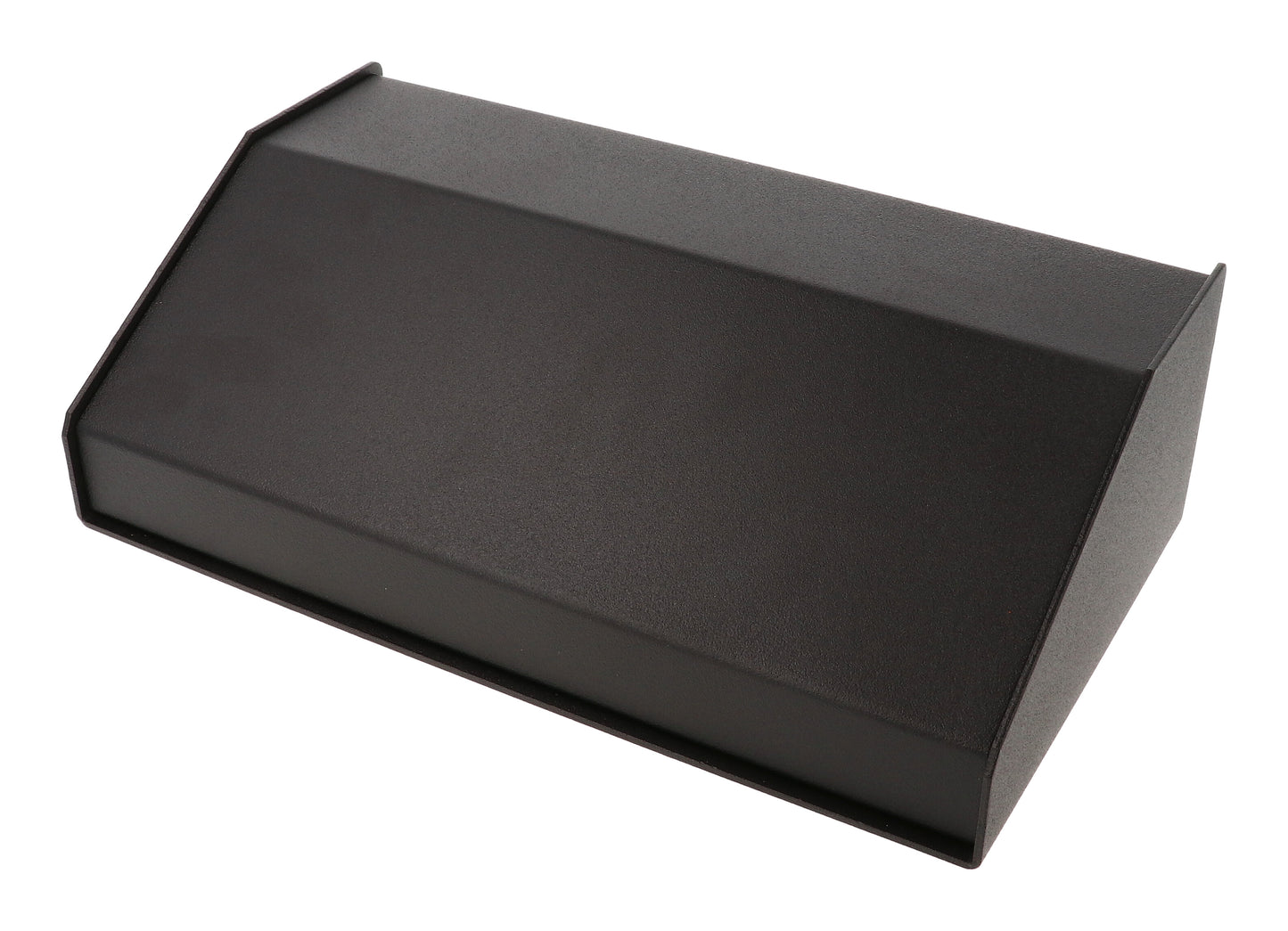 Hammond 1456KE3BKBK Sloped Aluminum Console Enclosure, 30 Degree Black Top / Black Case 10.00" x 5.50" x 3.00"