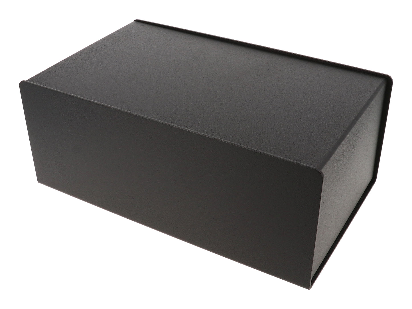 Hammond 1456NEK4BKBK Non-Sloped Aluminum Console Enclosure, Black Top / Black Case 6.00" x 10.00" x 4.00"