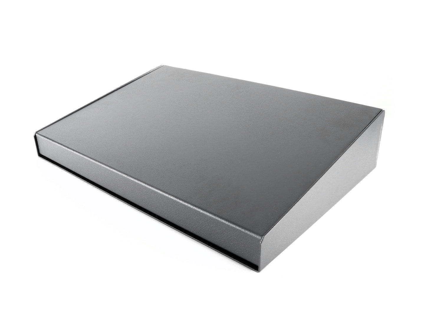 Hammond 1456RL1BKBK Sloped Aluminum Console Enclosure, 10 Degree Black Top / Black Case 17.00" x 11.30" x 3.50"