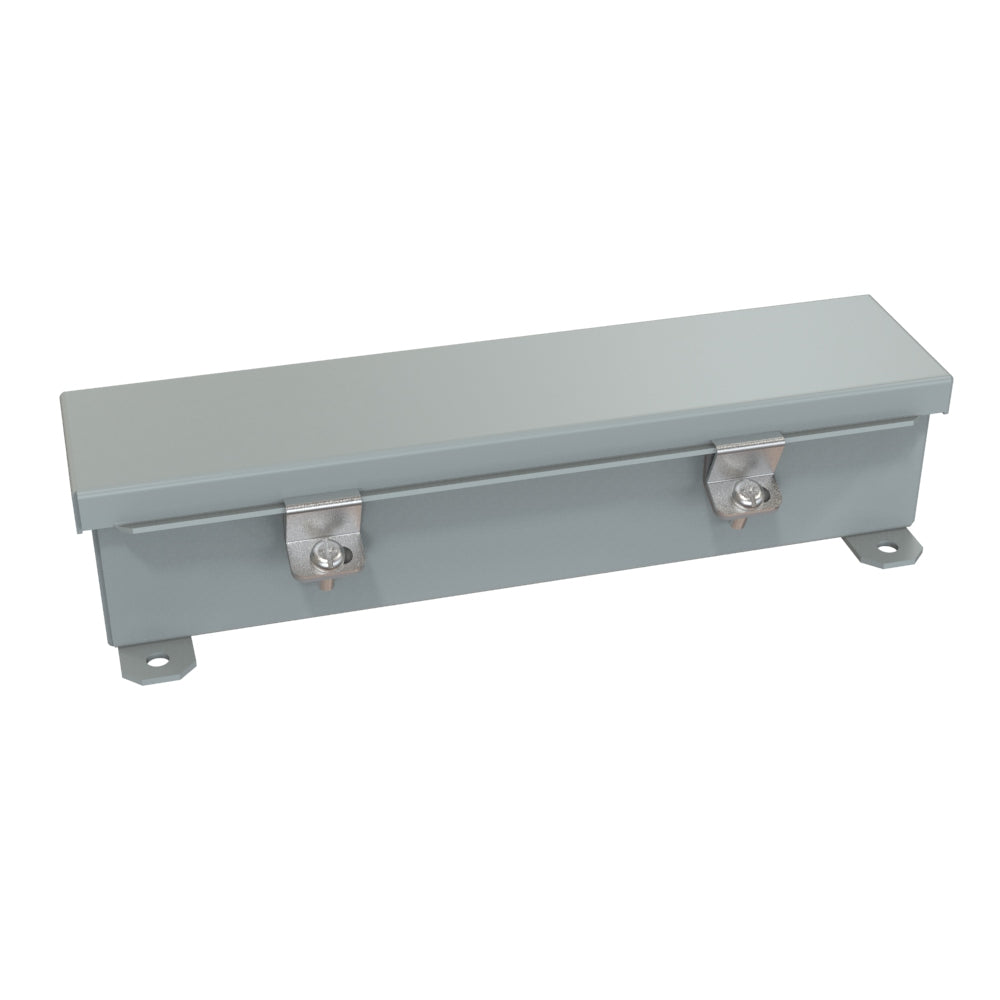 Hammond 1486B12 N4/12 Wiring Trough - 2.5" x 2.5" x 12" - Steel/Gray