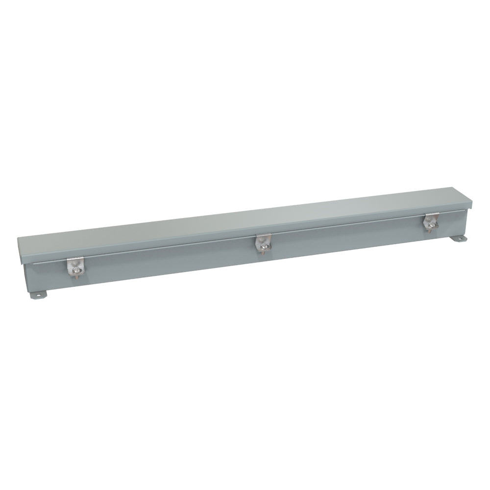 Hammond 1486B30 N4/12 Wiring Trough - 2.5" x 2.5" x 30" - Steel/Gray