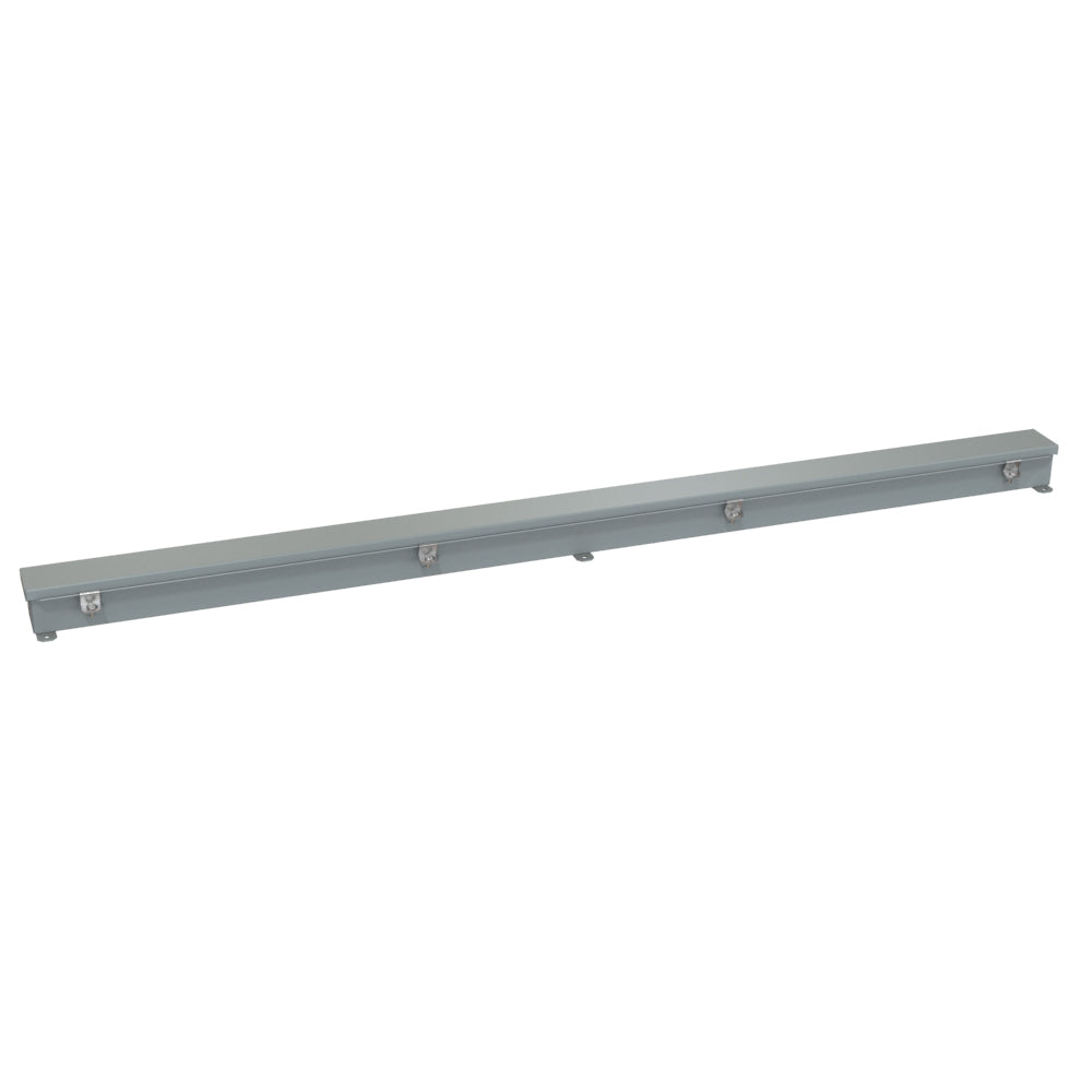 Hammond 1486B60 N4/12 Wiring Trough - 2.5" x 2.5" x 60" - Steel/Gray