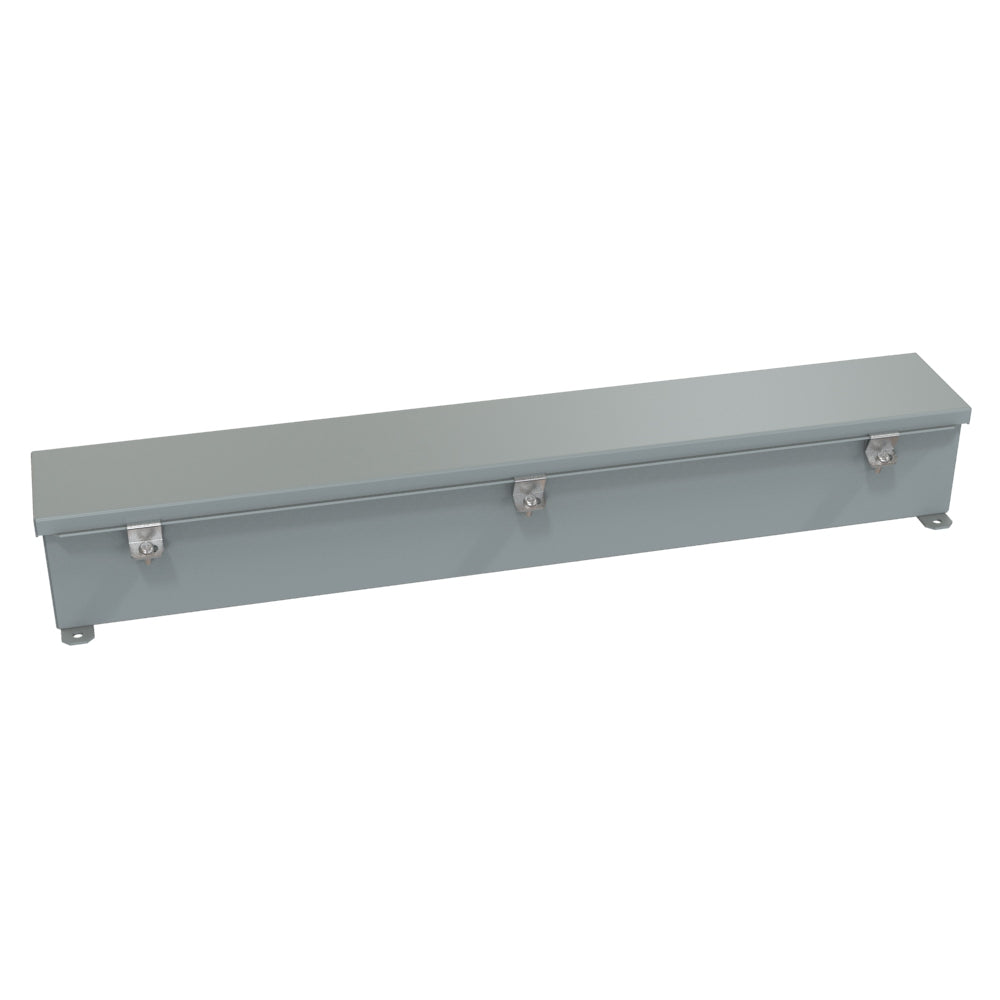 Hammond 1486C30 N4/12 Wiring Trough - 4" x 4" x 30" - Steel/Gray