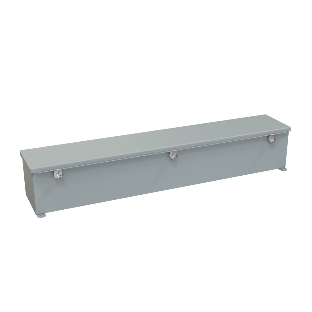 Hammond 1486D36 N4/12 Wiring Trough - 6" x 6" x 36" - Steel/Gray