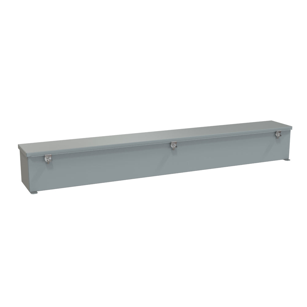 Hammond 1486D48 N4/12 Wiring Trough - 6" x 6" x 48" - Steel/Gray