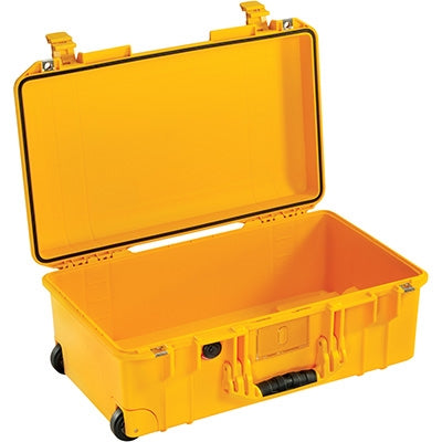 Pelican 1535NF Air Carry-On Case with No Foam (Empty), Yellow, (ID 20.39"L x 11.20"W x 7.21"D) Mfr# 015350-0012-240