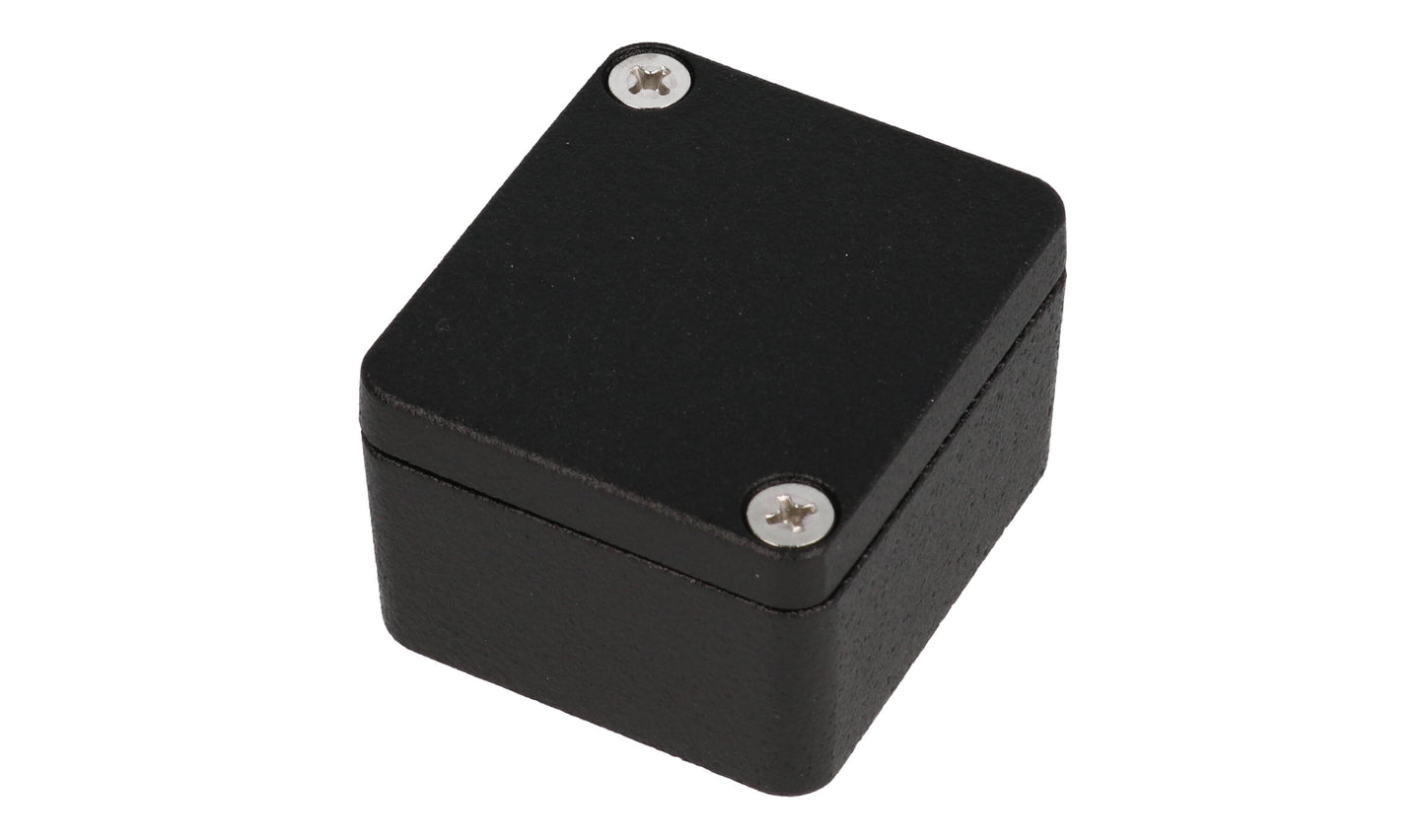 Hammond 1550Z101BK Black Watertight Diecast Aluminum Enclosure 1.98" x 1.78" x 1.2"