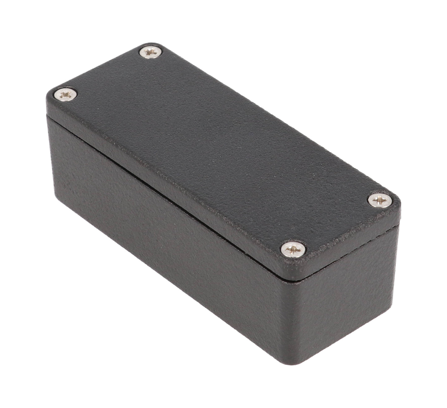 Hammond 1550Z102BK Black Watertight Diecast Aluminum Enclosure 3.55" x 1.43" x 1.2"