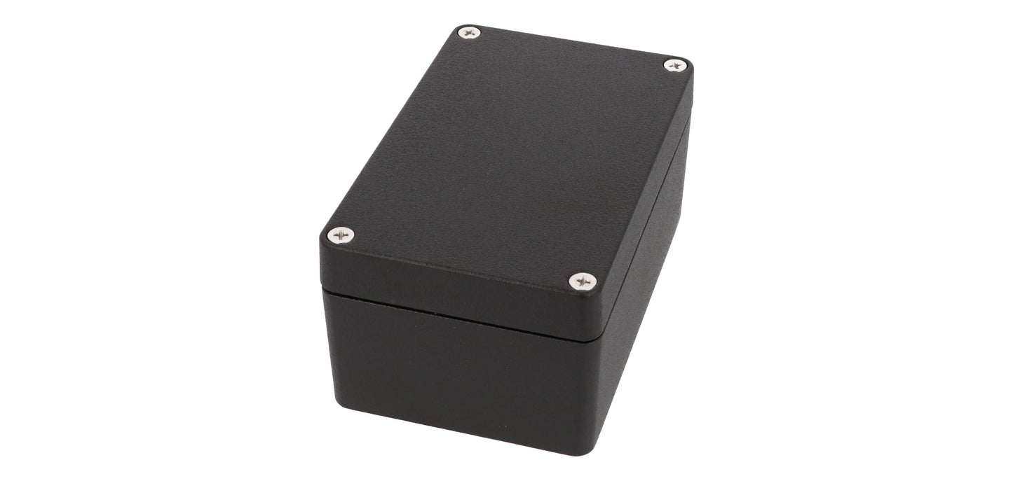 Hammond 1550Z108BK Black Watertight Diecast Aluminum Enclosure 4.94" x 3.17" x 2.31"