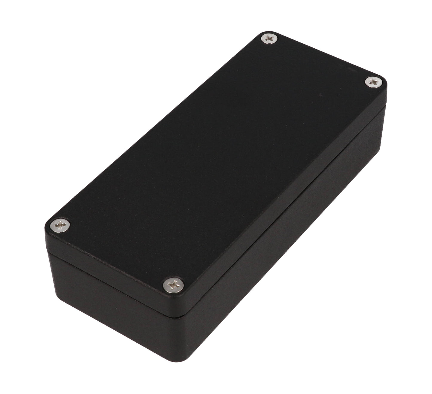 Hammond 1550Z109BK Black Watertight Diecast Aluminum Enclosure 5.91" x 2.53" x 1.43"