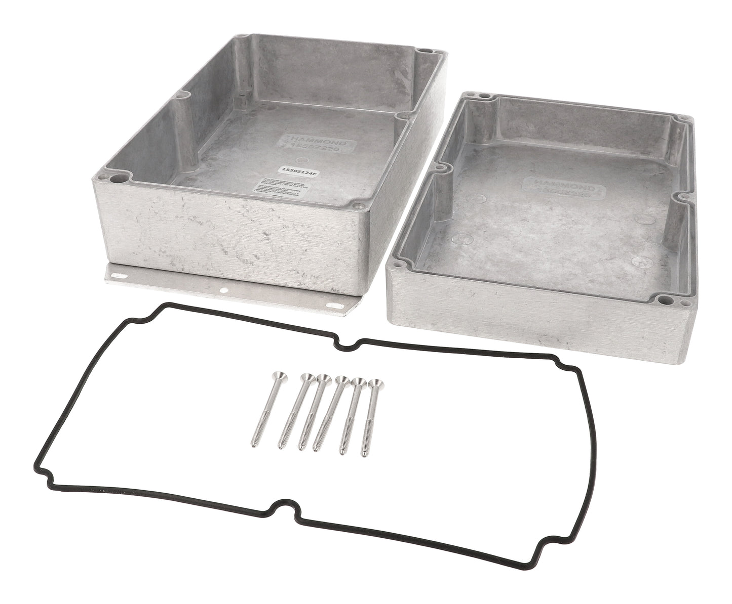 Hammond 1550Z220F Watertight Diecast Aluminum Enclosure Flanged 9.8" x 5.77" x 3.35"