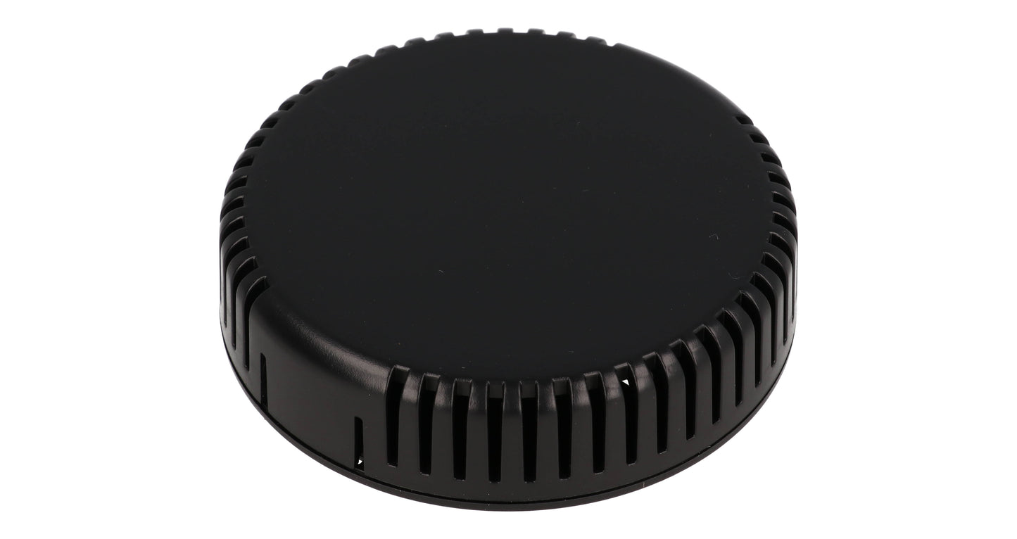 Hammond 1551V13BK Black Round Plastic Vented Enclosure 80mm