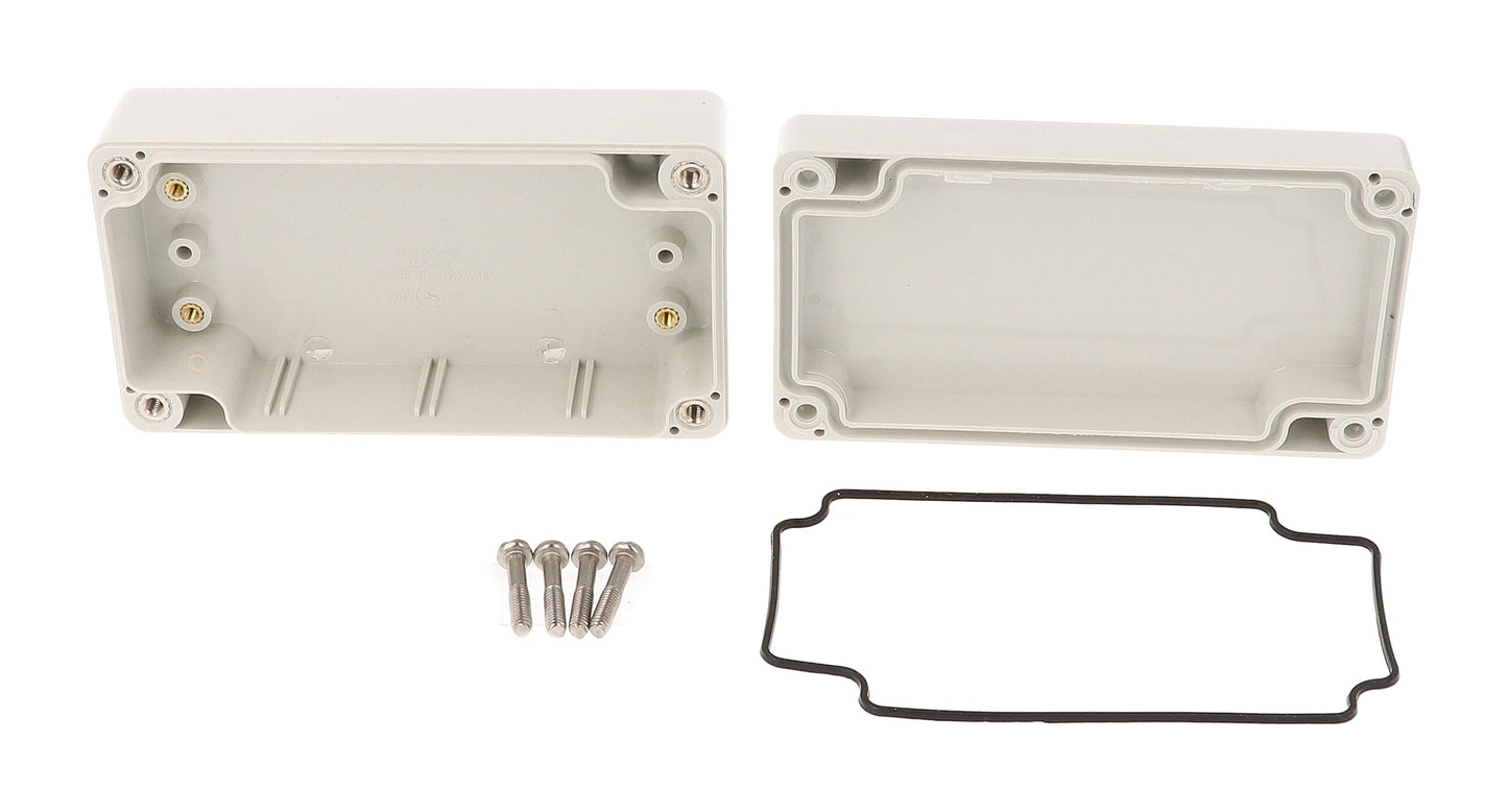 Hammond 1554CGY Gray ABS Plastic Watertight Enclosure (RAL7035 Gray) 4.7" x 2.6" x 1.6"