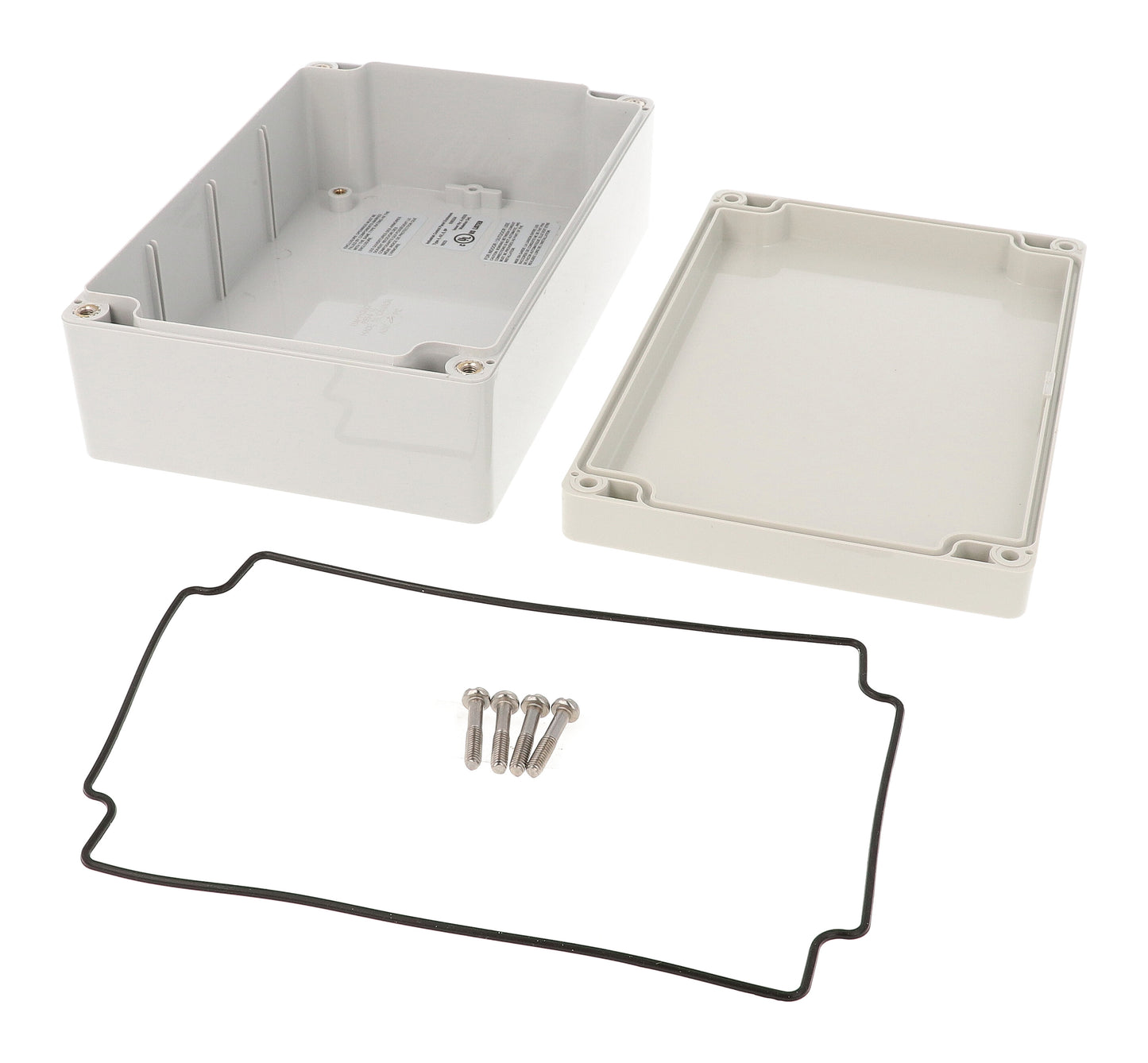 Hammond 1554H2GY Gray Polycarb Plastic Watertight Enclosure (RAL7035 Gray) 7.1" x 4.7" x 2.4"