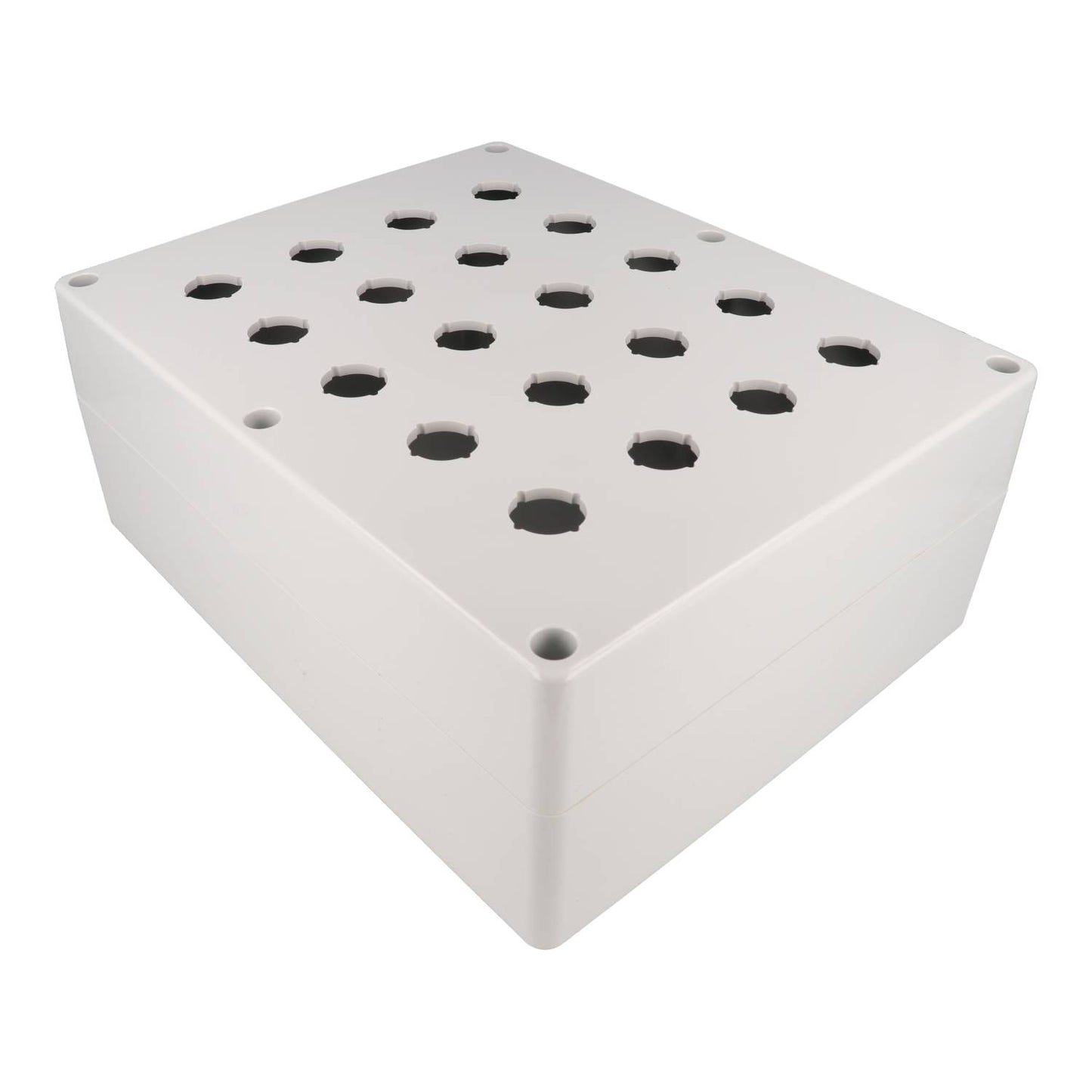 Hammond 1554MPB20A 4x Polycarbonate Pushbutton Enclosure, 20 Hole 22.5mm, 11.81" x 9.45" x 4.72"