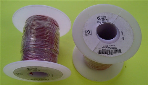 Alpha 18AWG Stranded Red Hookup Wire 1555-100RED (100 Feet)