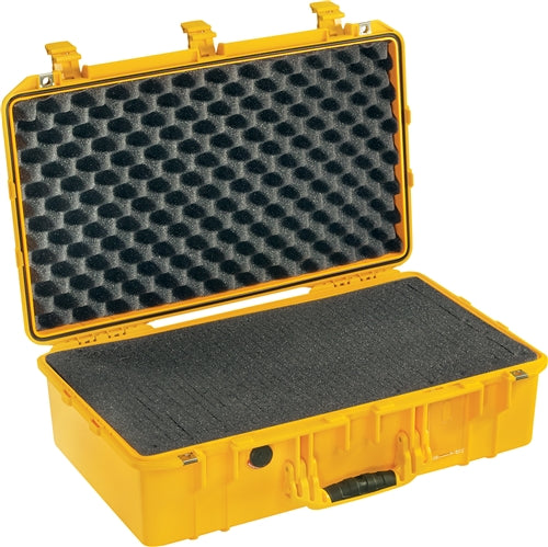 Pelican 1555 Air Case with Foam, Yellow (ID 23.00"L x 12.75"W x 7.50"D) Mfr# 015550-0001-240