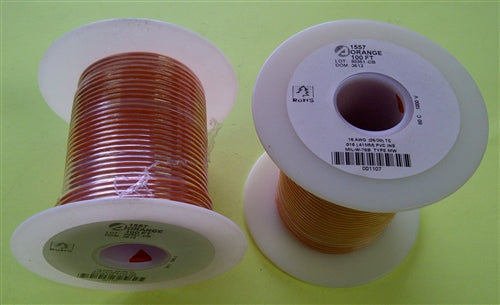 Alpha 16AWG Stranded Orange Hookup Wire 1557-100ORG (100 Feet)
