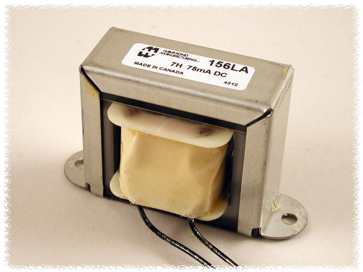 Hammond 156LA Choke 7H 75mA DC 241 Ohms Chassis Type