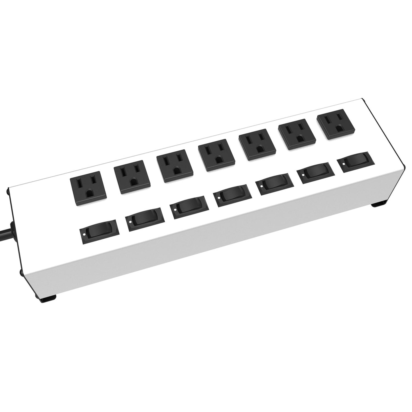Hammond 1580H7A1X Power Bar 7-Outlets, 7 Switches, 6' Cord, Straight Plug