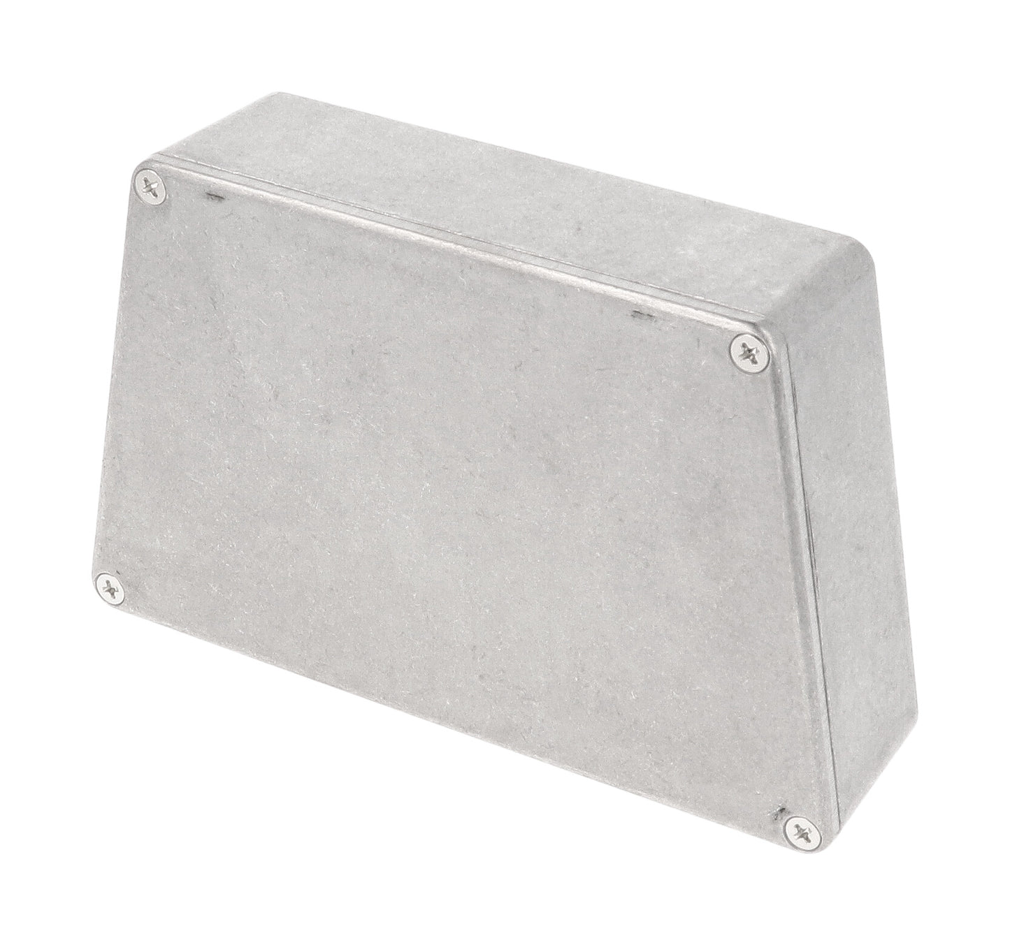 Hammond 1590TRPC 1590TRP-STP Series Wide Trapezoid Diecast Aluminum Enclosure, IP54, 95 mm length x 122 mm small end x 151 mm large end x 39 mm depth, Diecast Aluminum/Natural.