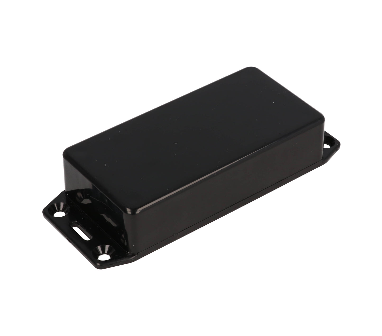 Hammond 1591ASFLBK Black ABS Plastic Enclosure with Flanged Lid 3.9" x 2" x 0.8"