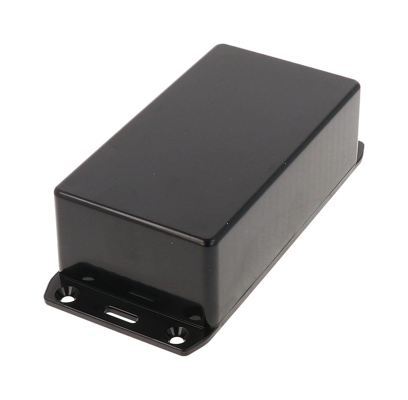 Hammond 1591CFLBK Black ABS Plastic Enclosure with Flanged Lid 4.7" x 2.6" x 1.4"