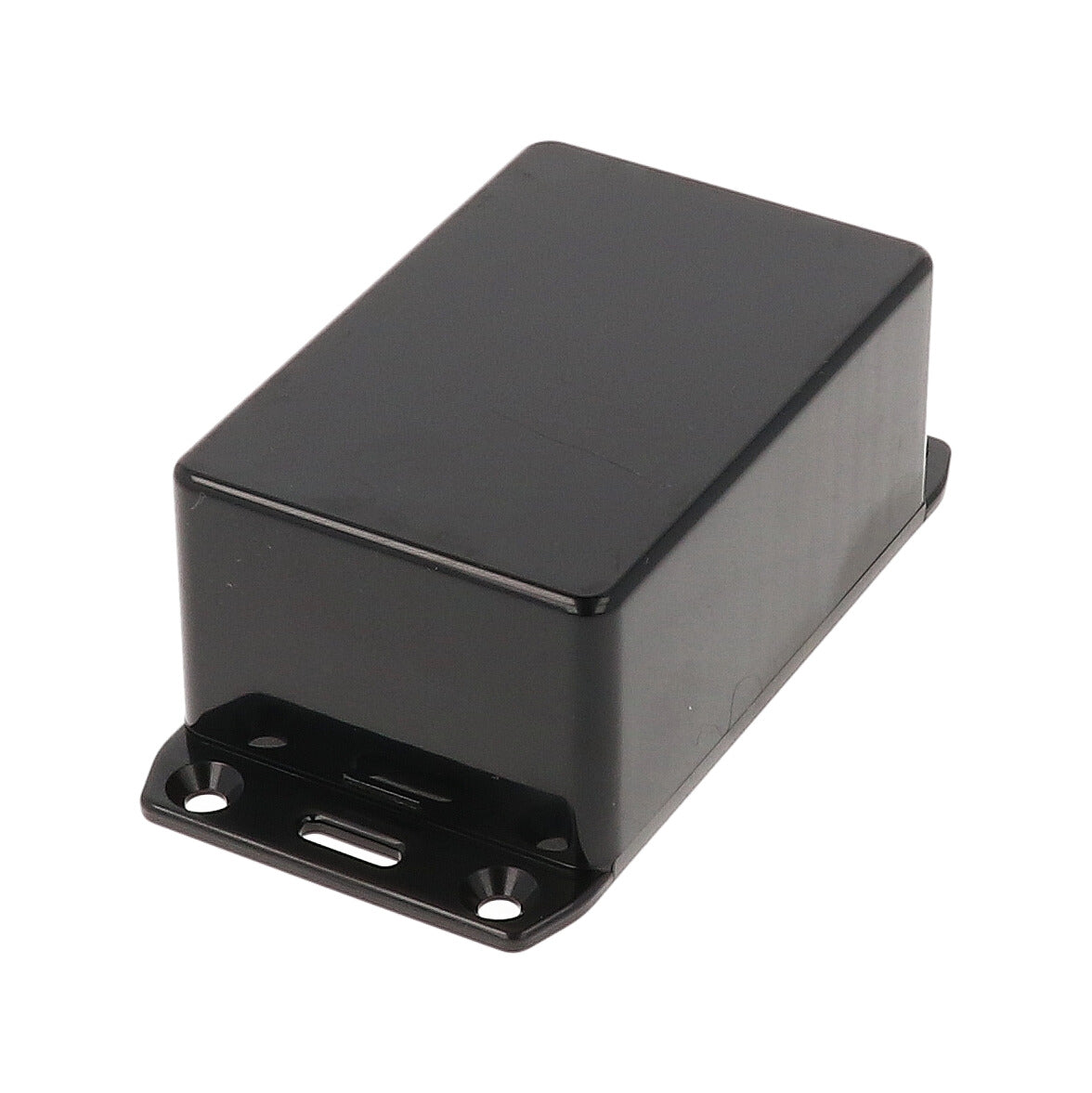 Hammond 1591LSFLBK Black ABS Plastic Enclosure with Flanged Lid 3.3" x 2.2" x 1.4"