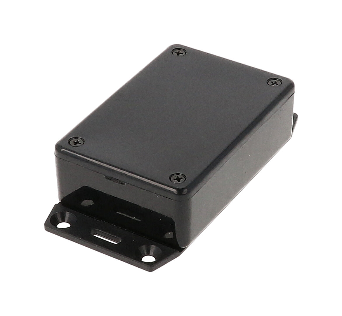 Hammond 1591MF2BK Black ABS Plastic Enclosure with Flange 3.3" x 2.2" x 0.8"