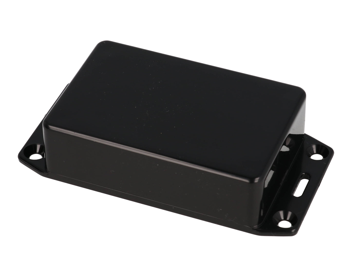 Hammond 1591MSFLBK Black ABS Plastic Enclosure with Flanged Lid 3.3" x 2.2" x 0.8"