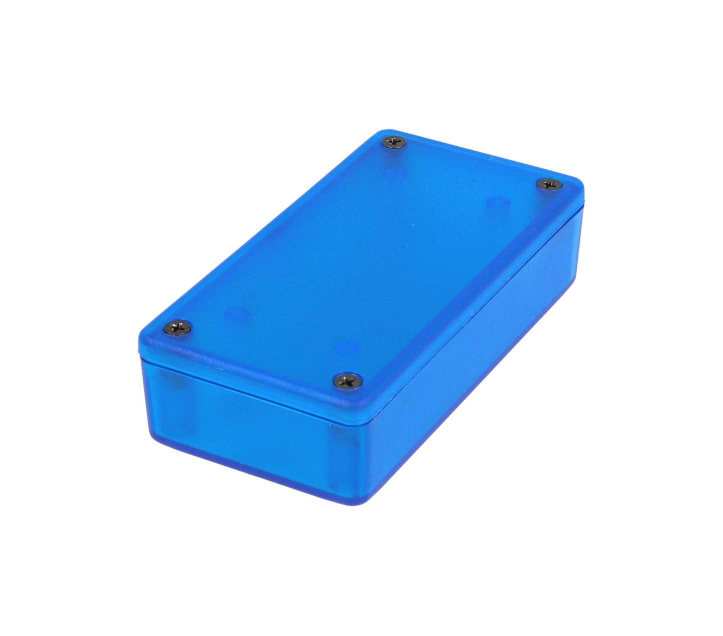 Hammond 1591XXATBU Transparent Blue ABS Plastic Enclosure 3.9" x 2" x 0.8"