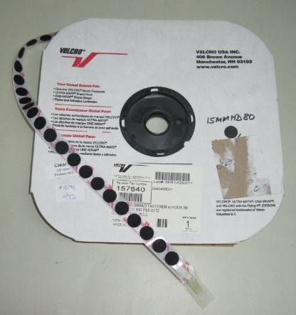 Velcro Coins Hook Black 15MMHD80 *CLEARANCE*
