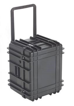 UK 1622WBLK 1622 Transit Case Black with Wheels and Foam (ID: 21.8" x 17.8" x 15.9")